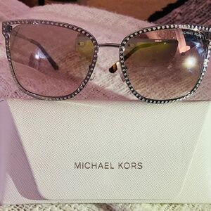 Authentic Michael Kors MK1098B Stockholm Women's Sunglasses Silver Frames